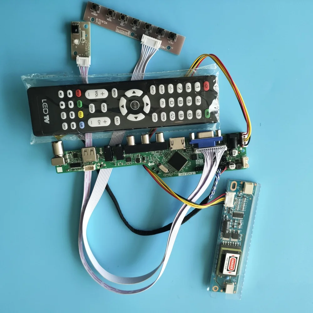 ТВ совместимому с HDMI USB ЖК дисплей светодиодный аудио VGA AV 2 флуоресцентные лампы