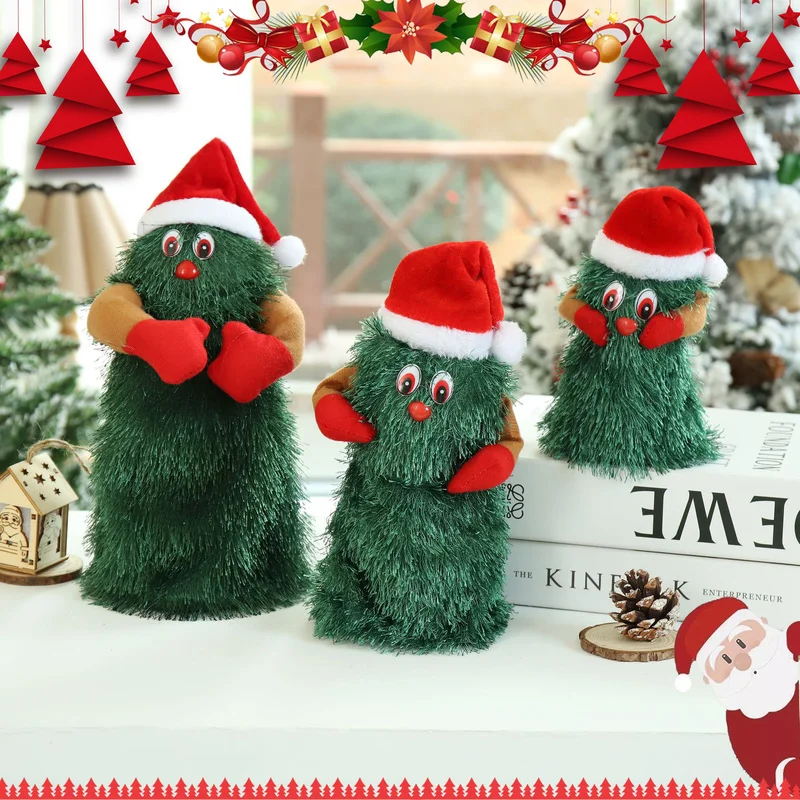 Electric Toys Funny 360 Degree Rotation Christmas Tree Dancing Singing Plush Toys for Kids Xmas Gifts 2021 Walking Dolls 
Electric Toys Funny 360 Degree Rotation Christmas Tree Dancing Singing Plush Toys for Kids Xmas Gifts 2021 Walking Dolls