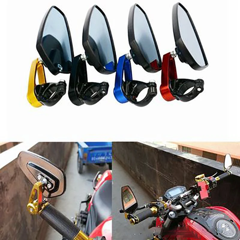 2PCS Universal Motorcycle 22mm Bar End Side Rearview Mirror Aluminum 7/8" Motorbike Bike Handlebar Rear View Mirrors Accessories
2PCS Universal Motorcycle 22mm Bar End Side Rearview Mirror Aluminum 7/8" Motorbike Bike Handlebar Rear View Mirrors Accessories