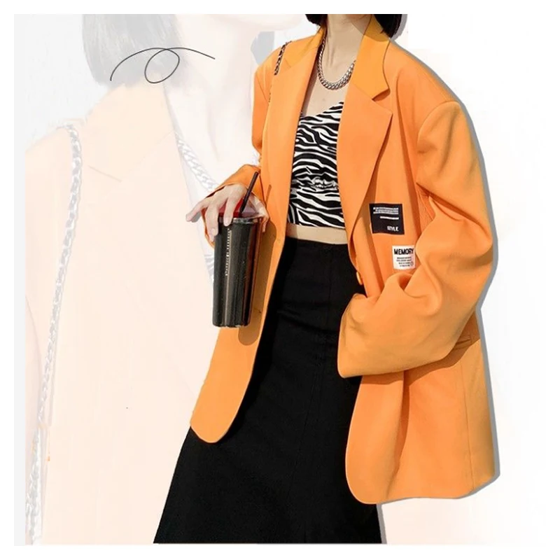New Arrival Women's Office Jackets Fashion Simple Solid Coat Suit Turn-Down Collar Long Sleeve Letters Ladies Blazer 3 Colors
New Arrival Women's Office Jackets Fashion Simple Solid Coat Suit Turn-Down Collar Long Sleeve Letters Ladies Blazer 3 Colors