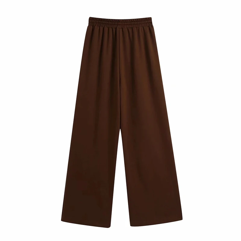 KRSB ZA Spring And Autumn Women's Brown Elastic Waist Loose Wide-Leg Pants Retro Trousers Comfortable Casual British Style
KRSB ZA Spring And Autumn Women's Brown Elastic Waist Loose Wide-Leg Pants Retro Trousers Comfortable Casual British Style