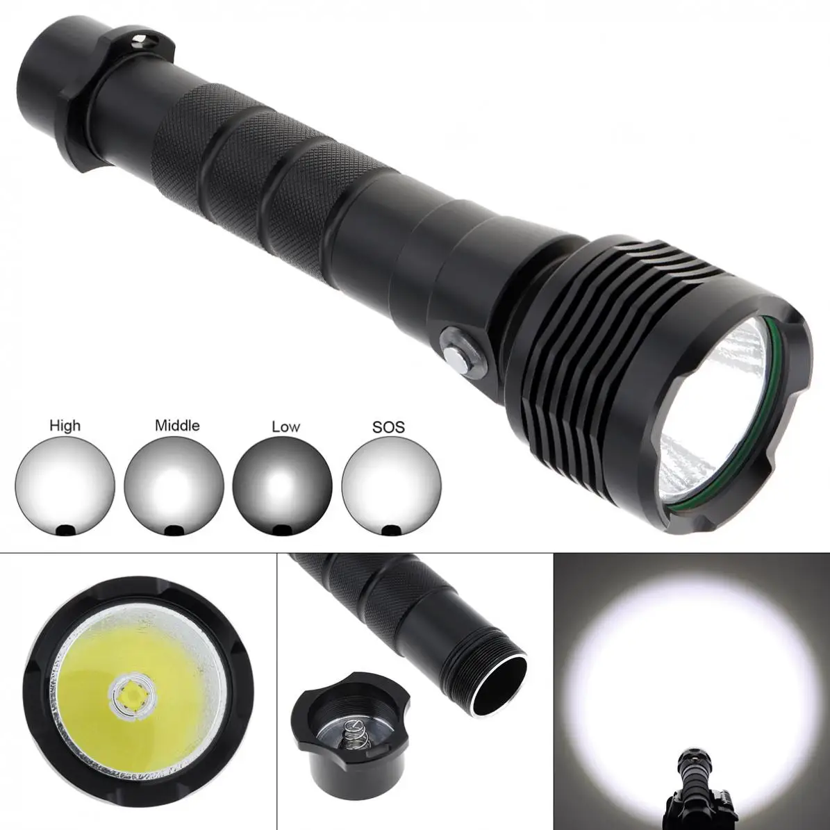 Waterproof 8000 Lumens XHP70 LED Torch Diving Flashlight Underwater 100M with 4 Modes White Flash Light for Diving
Waterproof 8000 Lumens XHP70 LED Torch Diving Flashlight Underwater 100M with 4 Modes White Flash Light for Diving