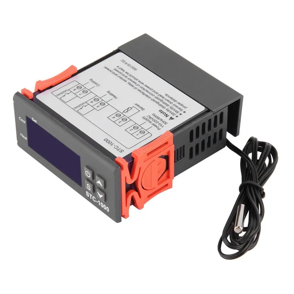 Quality Universal Digital STC-1000 Temperature Controller Thermostat with Probe -50~99C 220 V Aquarium w/Sensor All-Purpose
Quality Universal Digital STC-1000 Temperature Controller Thermostat with Probe -50~99C 220 V Aquarium w/Sensor All-Purpose