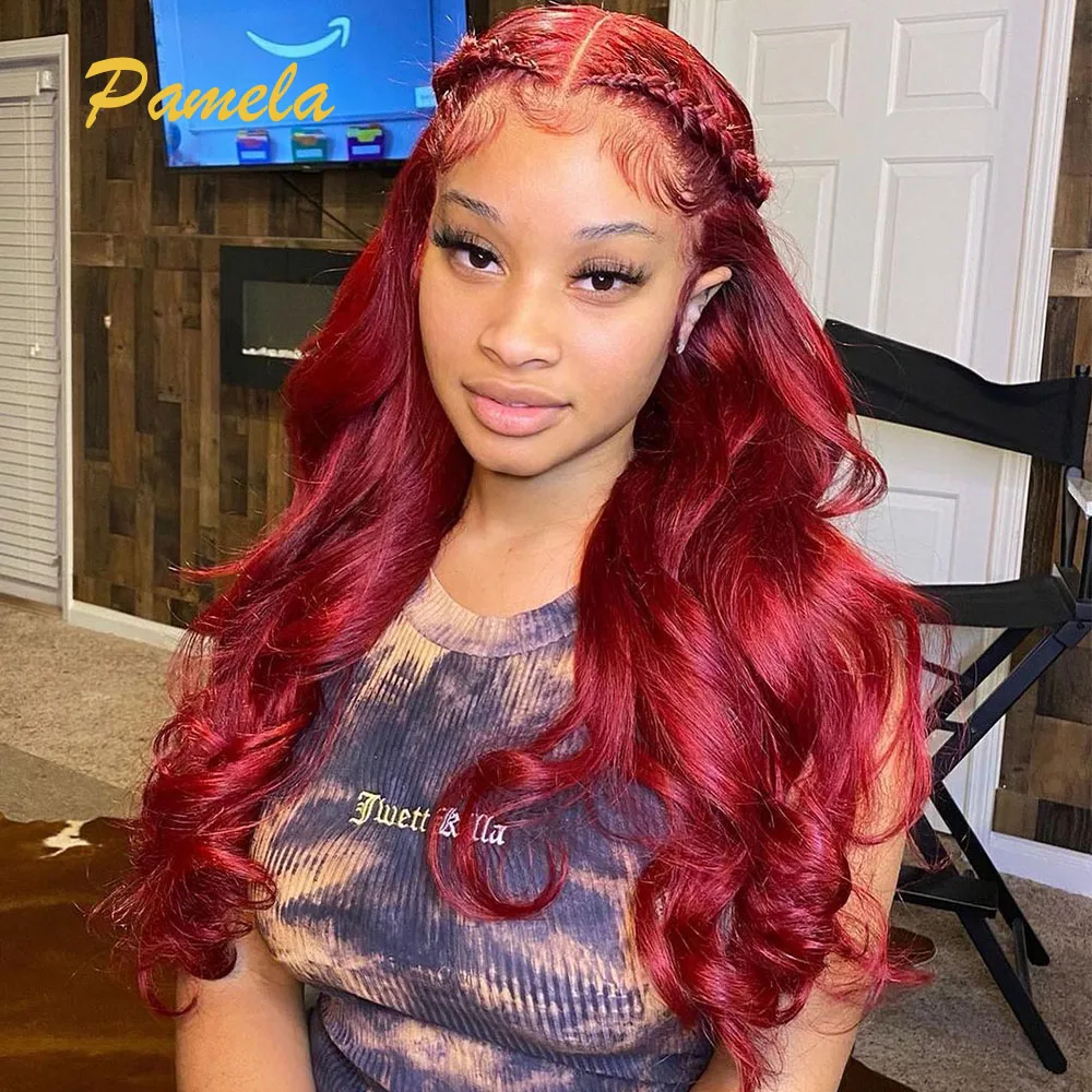 Red Burgundy 13X6 Lace Front Wig Human Hair hd lace Water Wave Lace Front Wigs For Black Women 99J Colored Ombre Pre Plucked
Red Burgundy 13X6 Lace Front Wig Human Hair hd lace Water Wave Lace Front Wigs For Black Women 99J Colored Ombre Pre Plucked