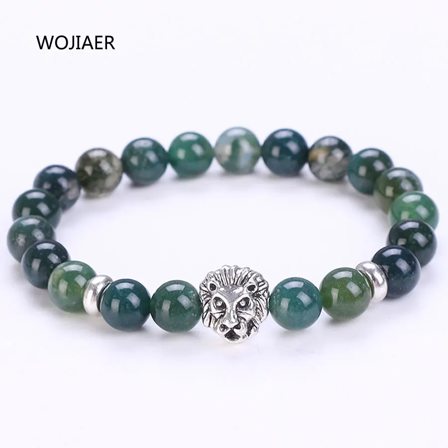 WOJIAER Natural Stones Beaded Bracelets Lion Head Healing Energy Lava Round Beads Quartz Single Bracelets for Men Women ZBM123
WOJIAER Natural Stones Beaded Bracelets Lion Head Healing Energy Lava Round Beads Quartz Single Bracelets for Men Women ZBM123
