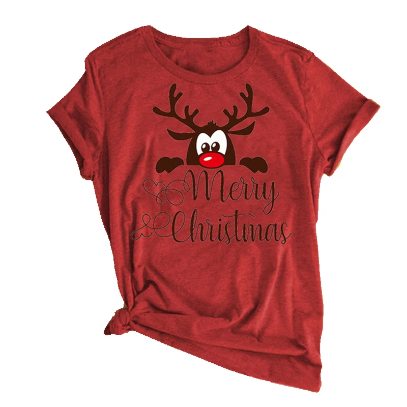 Funny Deer Head Printed Christmas Summer T-Shirt Women Short Sleeve Crewneck Harajuku Graphic Female Tees Holiday Gift Tops
Funny Deer Head Printed Christmas Summer T-Shirt Women Short Sleeve Crewneck Harajuku Graphic Female Tees Holiday Gift Tops