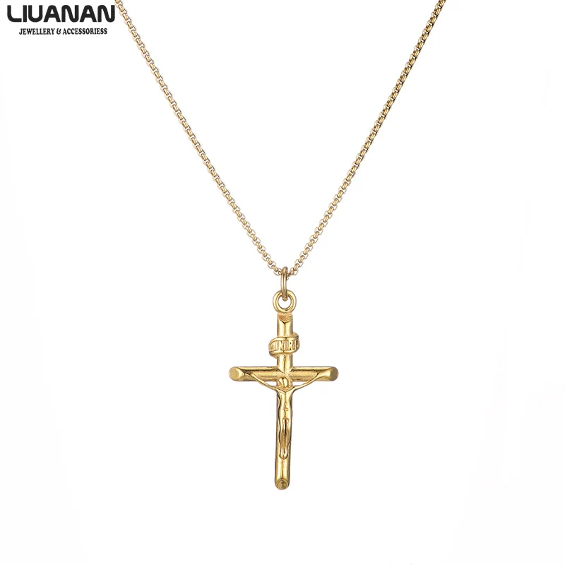 Fashion Cross Necklace for Women Men Gold Jesus Pendant Necklace Chain Necklaces Choker Stainless Steel Jewelry Gift
Fashion Cross Necklace for Women Men Gold Jesus Pendant Necklace Chain Necklaces Choker Stainless Steel Jewelry Gift