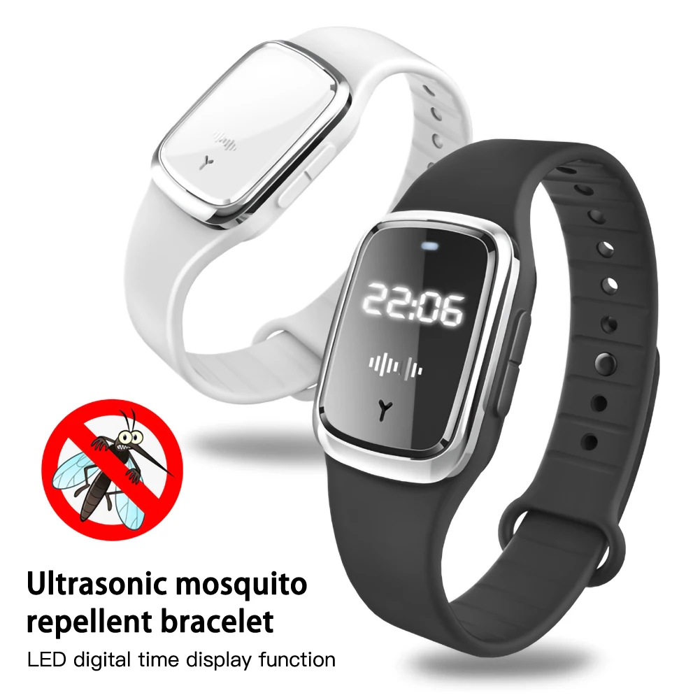 

Mini Ultrasonic Anti Mosquito Insect Pest Bugs Repellent Repeller Wrist Bracelet Outdoor AC889