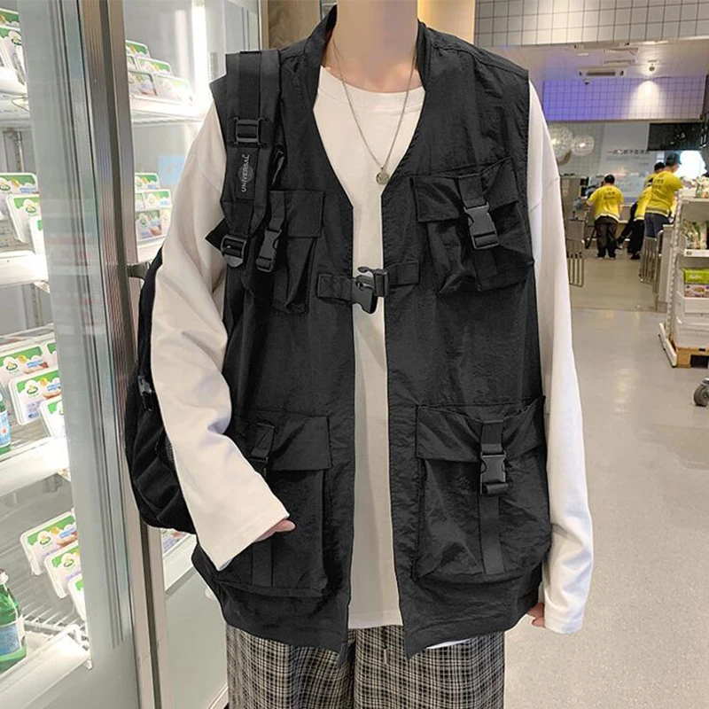 Fashion Brand Large Pocket Work Vest Men's Korean Spring And Autumn Retro Hip Hop BF Vest Jacket Vest
Fashion Brand Large Pocket Work Vest Men's Korean Spring And Autumn Retro Hip Hop BF Vest Jacket Vest