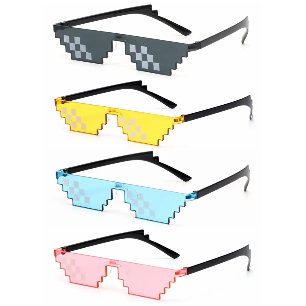 Fashion Cosplay Gift Men & Women Pixel Mosaic Sunglasses Thug Life Sunglasses Favors Gamer Robot Sunglasses
Fashion Cosplay Gift Men & Women Pixel Mosaic Sunglasses Thug Life Sunglasses Favors Gamer Robot Sunglasses
