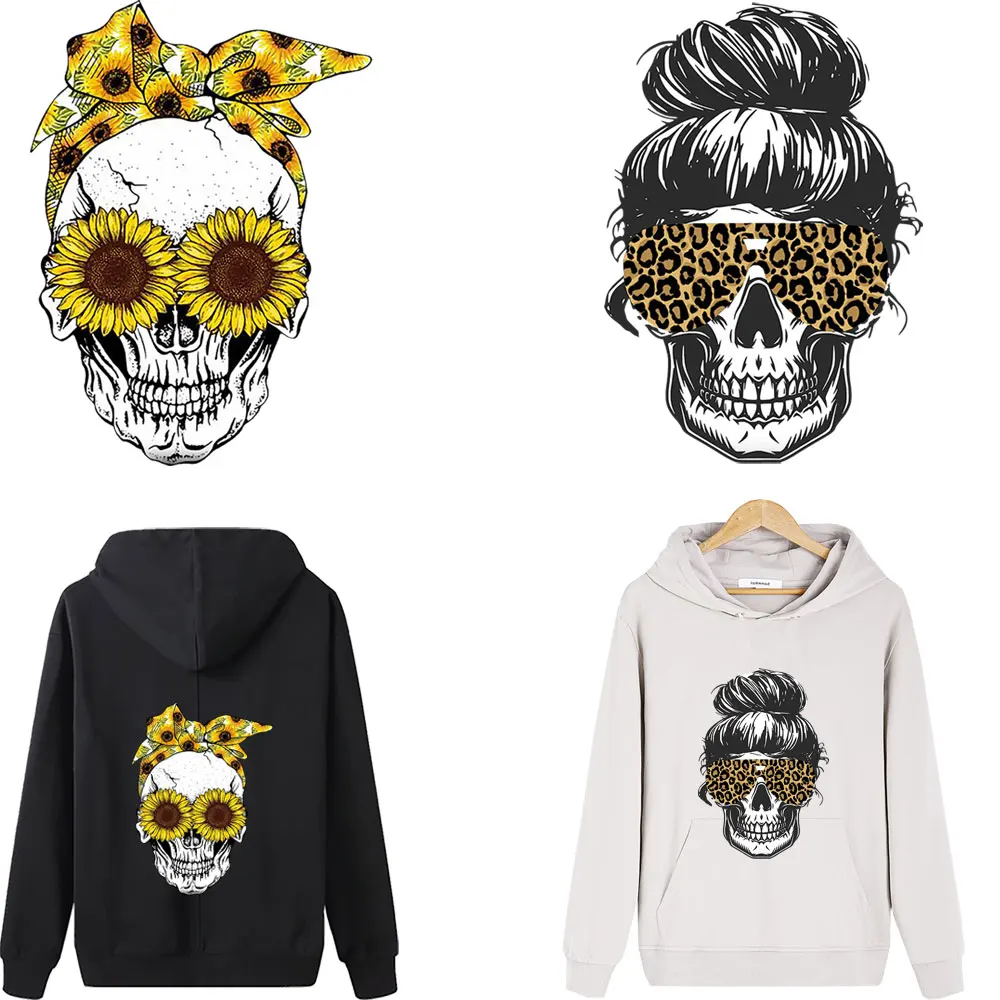 Sunflower Skull Patches Mom Iron Sitcker On Clothes Heat Transfer Thermo Sticker DIY T-Shirts Iron On Transfer Stripe On Clothes
Sunflower Skull Patches Mom Iron Sitcker On Clothes Heat Transfer Thermo Sticker DIY T-Shirts Iron On Transfer Stripe On Clothes