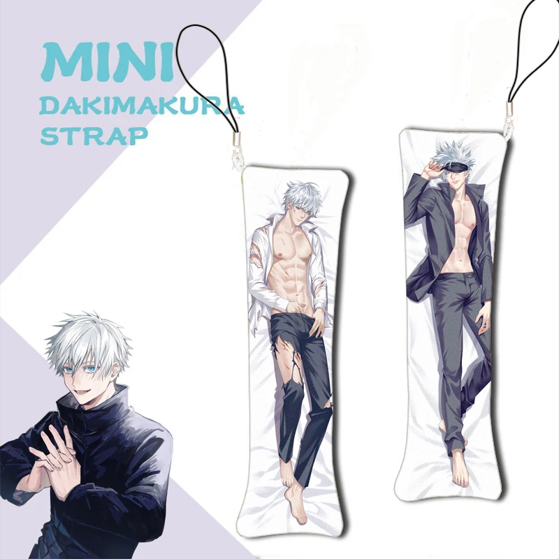 Anime Mini Dakimakura Jujutsu Kaisen Gojo Satoru Keychain DIY Custom Mini Pillow Hanging Ornament Phone Strap
Anime Mini Dakimakura Jujutsu Kaisen Gojo Satoru Keychain DIY Custom Mini Pillow Hanging Ornament Phone Strap