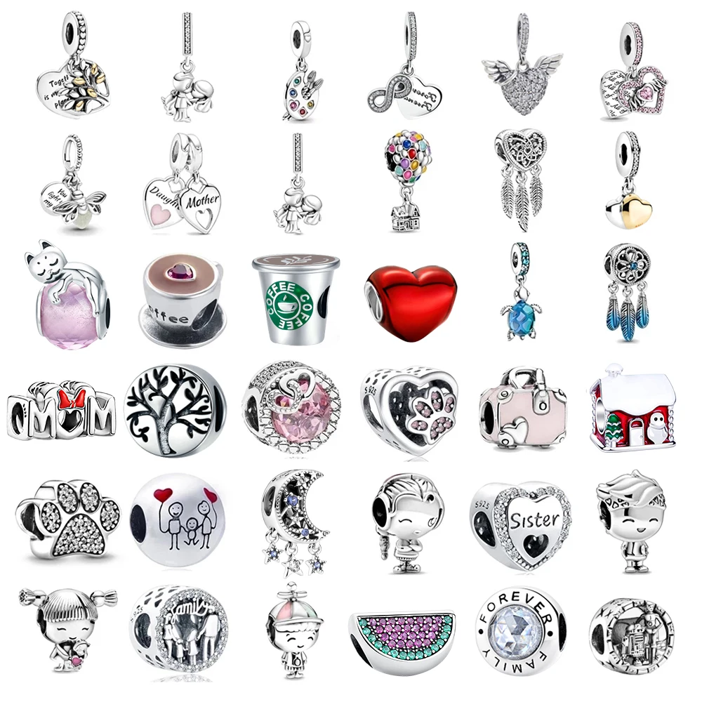 925 Sterling Silver Round charm Fit Original Pandora charm bead forever family Charm Bracelet Necklace Trinket Diy Women Jewelry
925 Sterling Silver Round charm Fit Original Pandora charm bead forever family Charm Bracelet Necklace Trinket Diy Women Jewelry