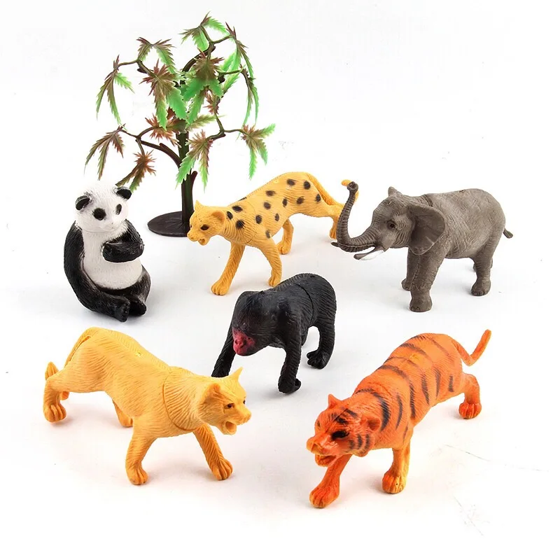 DIY Wild Jungle Zoo Animal Models Tiger Lions leopard Action Figures set Collection Model Doll Educational toy for children Gift
DIY Wild Jungle Zoo Animal Models Tiger Lions leopard Action Figures set Collection Model Doll Educational toy for children Gift