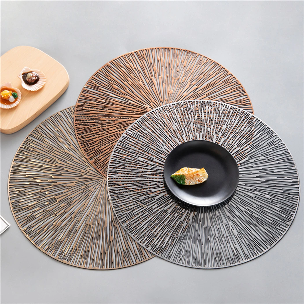 1Pc 38cm Nordic Foldable Round Placemat Hotel Restaurant Anti-Scalding Table Mat Home Dinner Table Decoration Supplies
1Pc 38cm Nordic Foldable Round Placemat Hotel Restaurant Anti-Scalding Table Mat Home Dinner Table Decoration Supplies