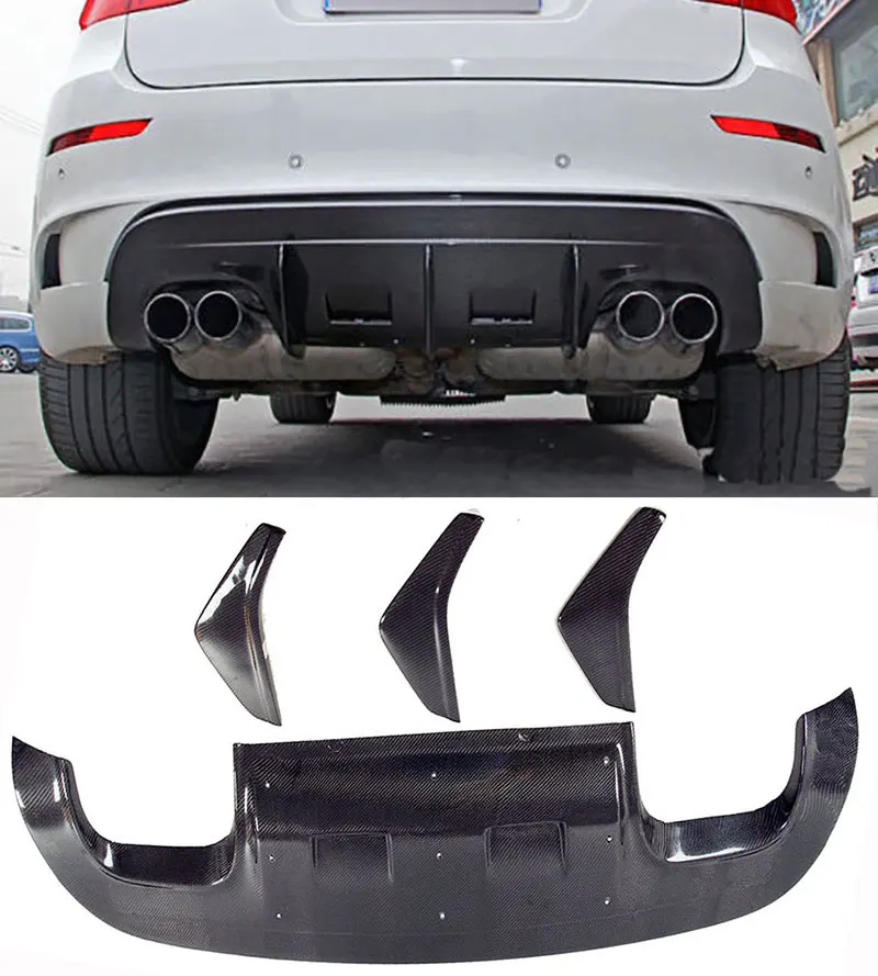 Задний диффузор из углеродного волокна подходящий для BMW E71 X6M|carbon fiber rear diffuser|rear