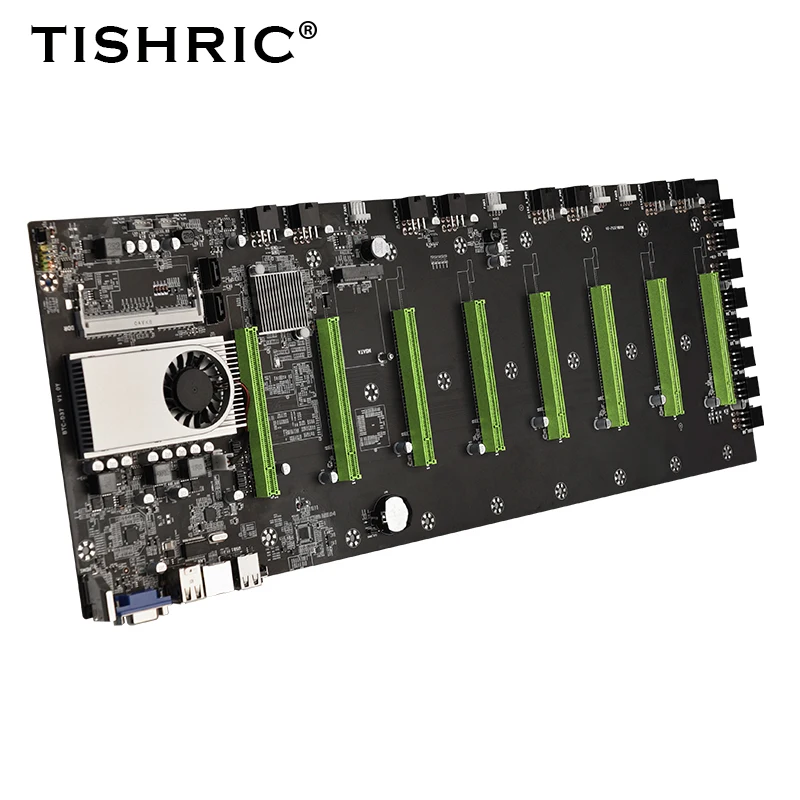 TISHRIC BTC-D37 Professional Mining Motherboard 8 * PCIE 16X 4 * USB2.0 DDR3 Sodimm Slot Expandable Port Bitcoin Riserless
TISHRIC BTC-D37 Professional Mining Motherboard 8 * PCIE 16X 4 * USB2.0 DDR3 Sodimm Slot Expandable Port Bitcoin Riserless