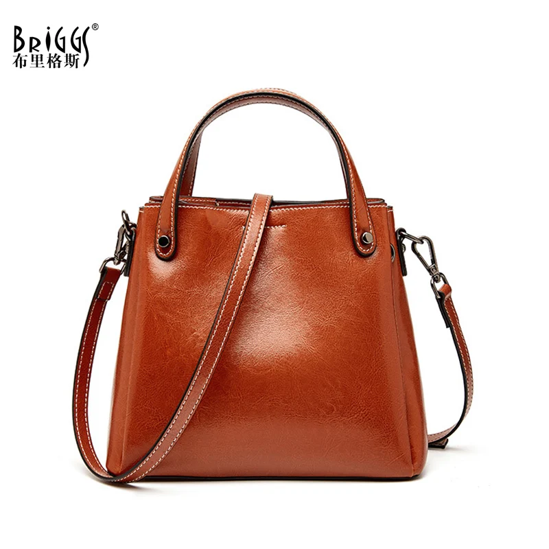 BRIGGS Soft Genuine Leather Women Handbag Fashion Elegant Women's Shoulder Bag Business Lady Top-handle Bag Small Black Totes
BRIGGS Soft Genuine Leather Women Handbag Fashion Elegant Women's Shoulder Bag Business Lady Top-handle Bag Small Black Totes