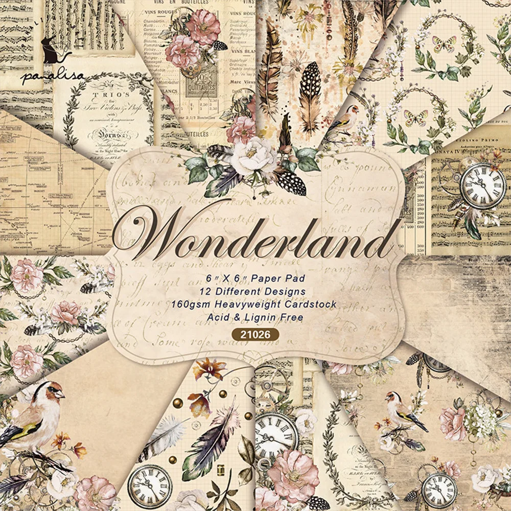 12Sheets/lot Wonderland Paper Pads Scrapbooking Paper Pack Handmade Background Paper Pad Card Making Crafts
12Sheets/lot Wonderland Paper Pads Scrapbooking Paper Pack Handmade Background Paper Pad Card Making Crafts