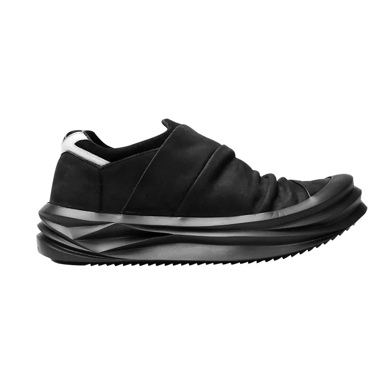 Personality Autumn Winter Genuine Leather Mens Casual Sprots Shoes Thick Bottom Increase Within Elastic Band Male Platform Shoes
Personality Autumn Winter Genuine Leather Mens Casual Sprots Shoes Thick Bottom Increase Within Elastic Band Male Platform Shoes