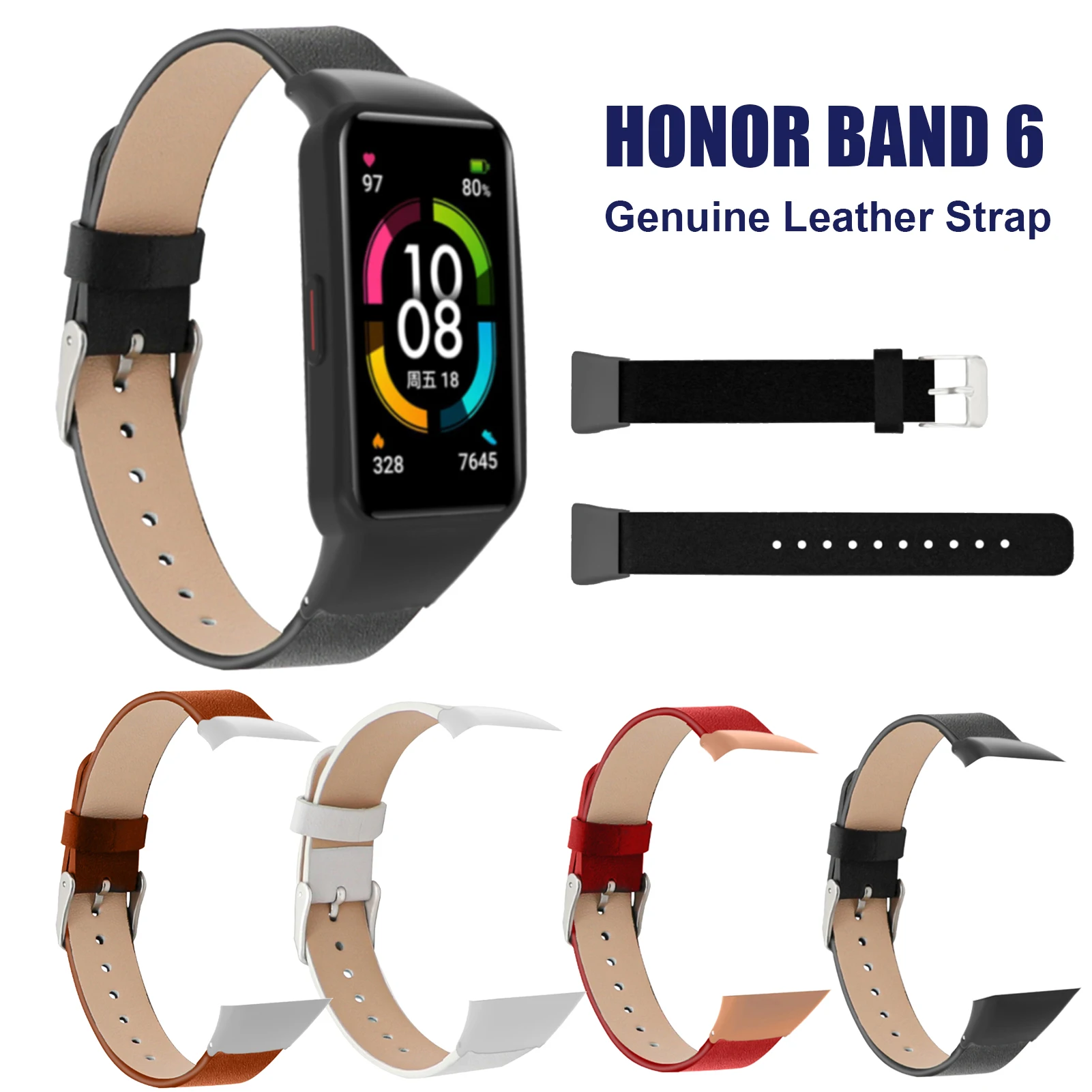Genuine Leather Strap for Honor Band 6 Smart Watch Belt for Honor 6 Bracelet Wristband Replacement Band Accessories Strap
Genuine Leather Strap for Honor Band 6 Smart Watch Belt for Honor 6 Bracelet Wristband Replacement Band Accessories Strap