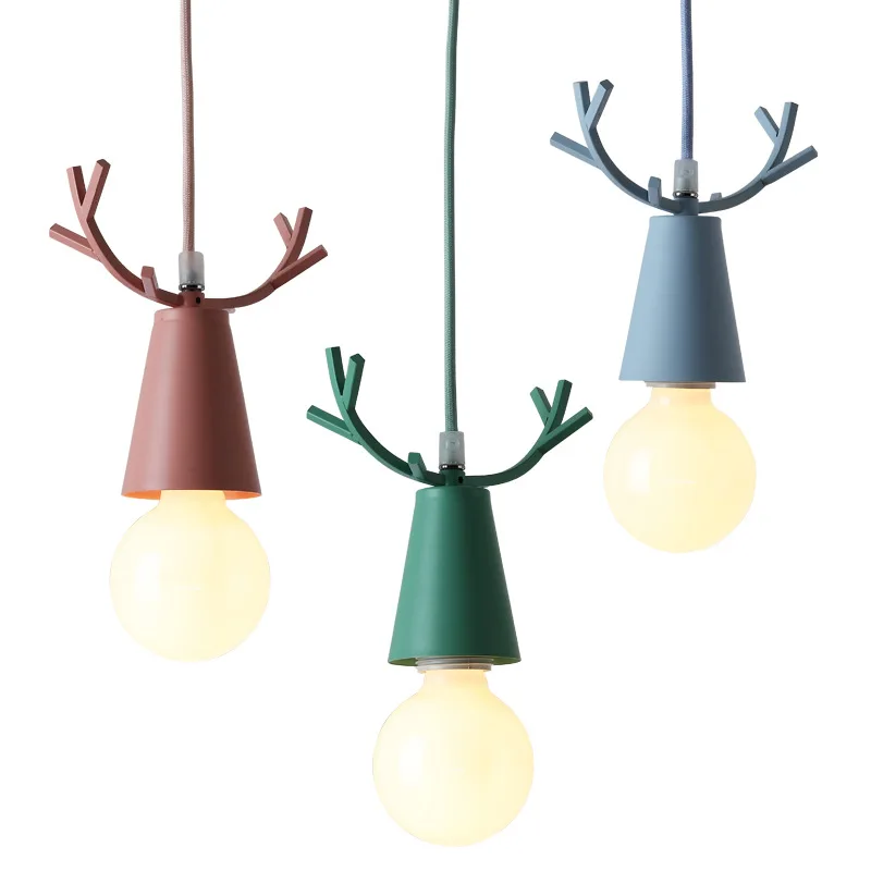 Nordic modern lamps simplicity children's room creative living room dining room pendant light antlers bar hanging lamp WJ42502
Nordic modern lamps simplicity children's room creative living room dining room pendant light antlers bar hanging lamp WJ42502