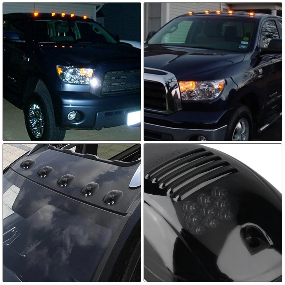 5x 9 LED Car Cab Roof Marker Lights For Truck SUV 12V Black Smoked Lens Clearance Marker LED Roof Lamps Doom Lights Accessories
5x 9 LED Car Cab Roof Marker Lights For Truck SUV 12V Black Smoked Lens Clearance Marker LED Roof Lamps Doom Lights Accessories