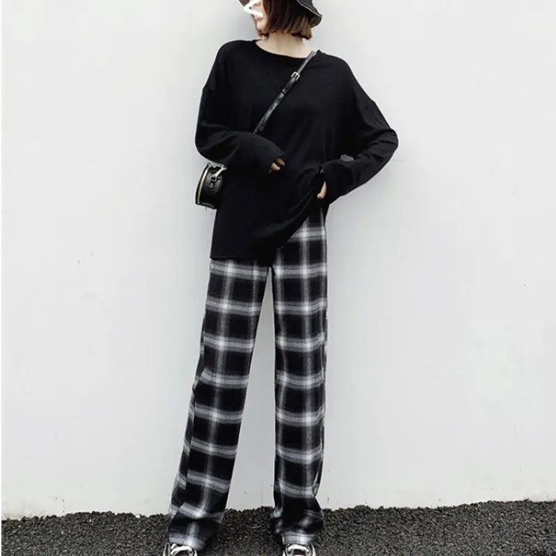 Black Punk Plaid Pants Girls Korean Funny High Waist Sweatpants Baggy Gothic Pant Summer Autumn Hip Hop Harajuku Trousers Women
Black Punk Plaid Pants Girls Korean Funny High Waist Sweatpants Baggy Gothic Pant Summer Autumn Hip Hop Harajuku Trousers Women