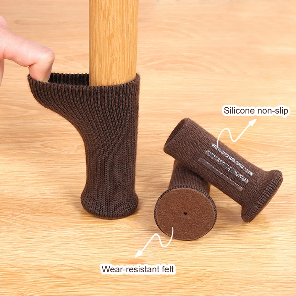 New 24pcs Anti-Noise Furniture Leg Socks High Elastic Knitted Chair Leg Floor Protectors Non Slip Thickening Table Feet Covers
New 24pcs Anti-Noise Furniture Leg Socks High Elastic Knitted Chair Leg Floor Protectors Non Slip Thickening Table Feet Covers