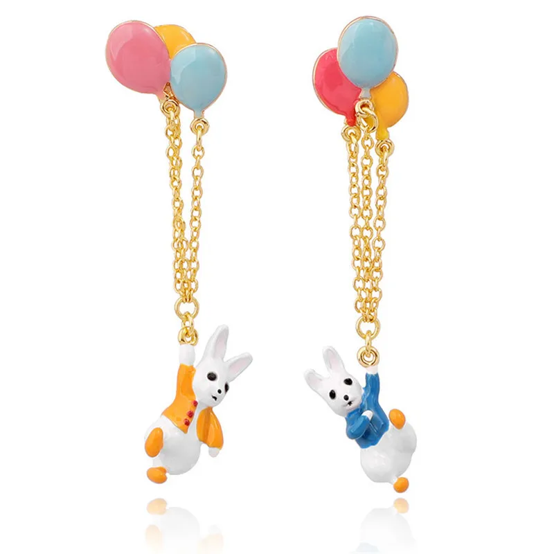 European and American New Products Niche Colorful Balloon Rabbit Dangle Earrings Enamel Long Tassel Repair Face Clip Earrings
European and American New Products Niche Colorful Balloon Rabbit Dangle Earrings Enamel Long Tassel Repair Face Clip Earrings
