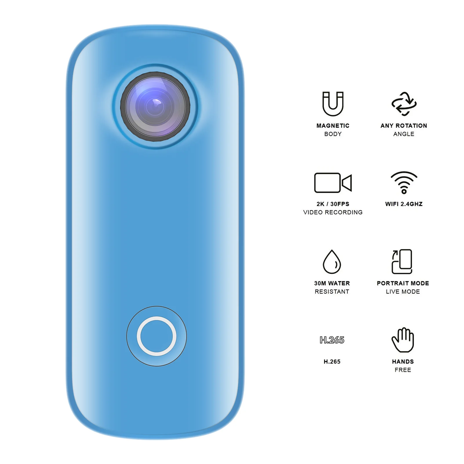 SJCAM C100+ Mini Action Camera 2K 30fps Video Digital Camera H.265 WiFi Connection with Waterproof Case Back Clip Lanyard
SJCAM C100+ Mini Action Camera 2K 30fps Video Digital Camera H.265 WiFi Connection with Waterproof Case Back Clip Lanyard