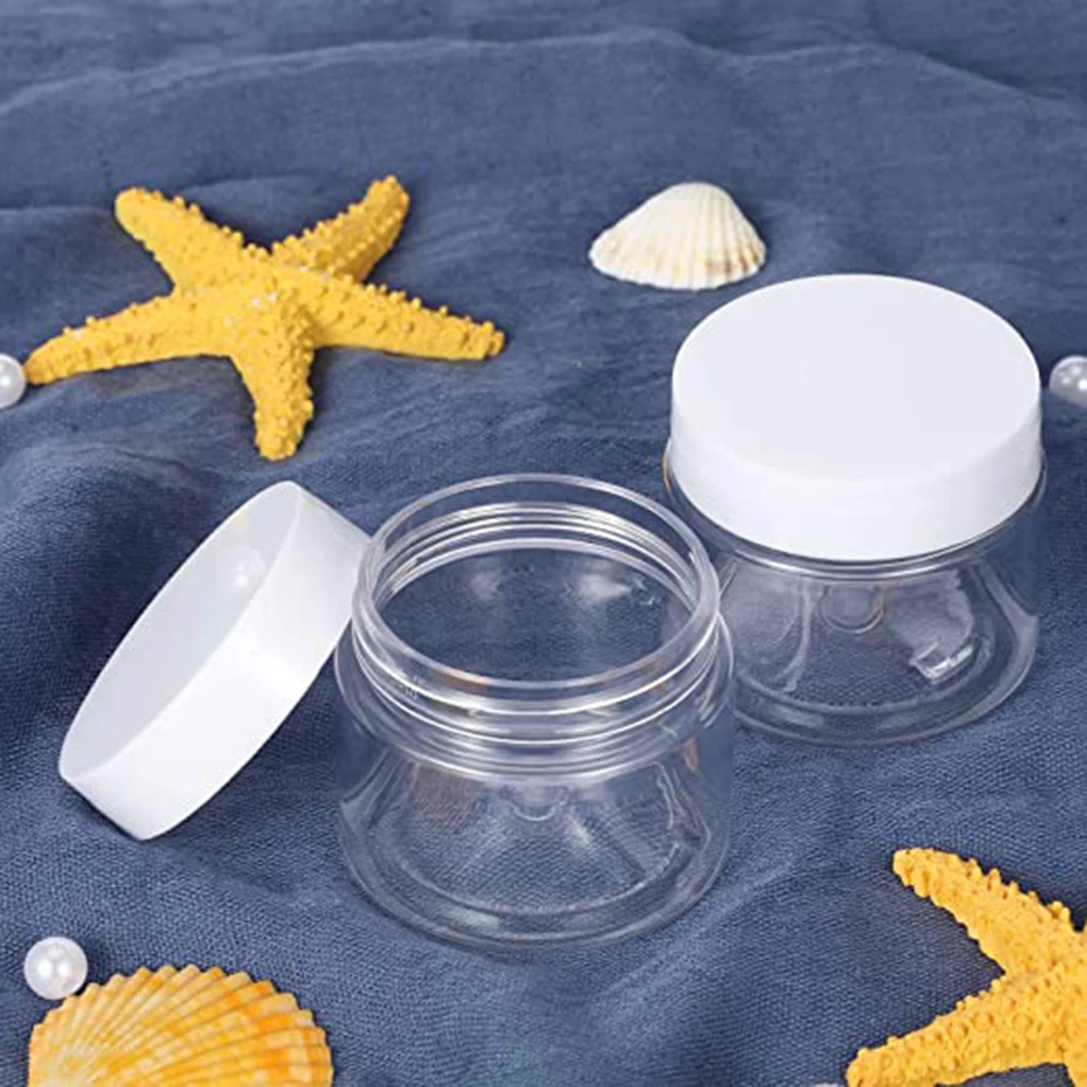 6Pcs Clear Plastic Jar and Lids Empty Cosmetic Containers Box Bottle for Travel Storage Make Up, Eye Shadow, Powder,Jewelry
6Pcs Clear Plastic Jar and Lids Empty Cosmetic Containers Box Bottle for Travel Storage Make Up, Eye Shadow, Powder,Jewelry