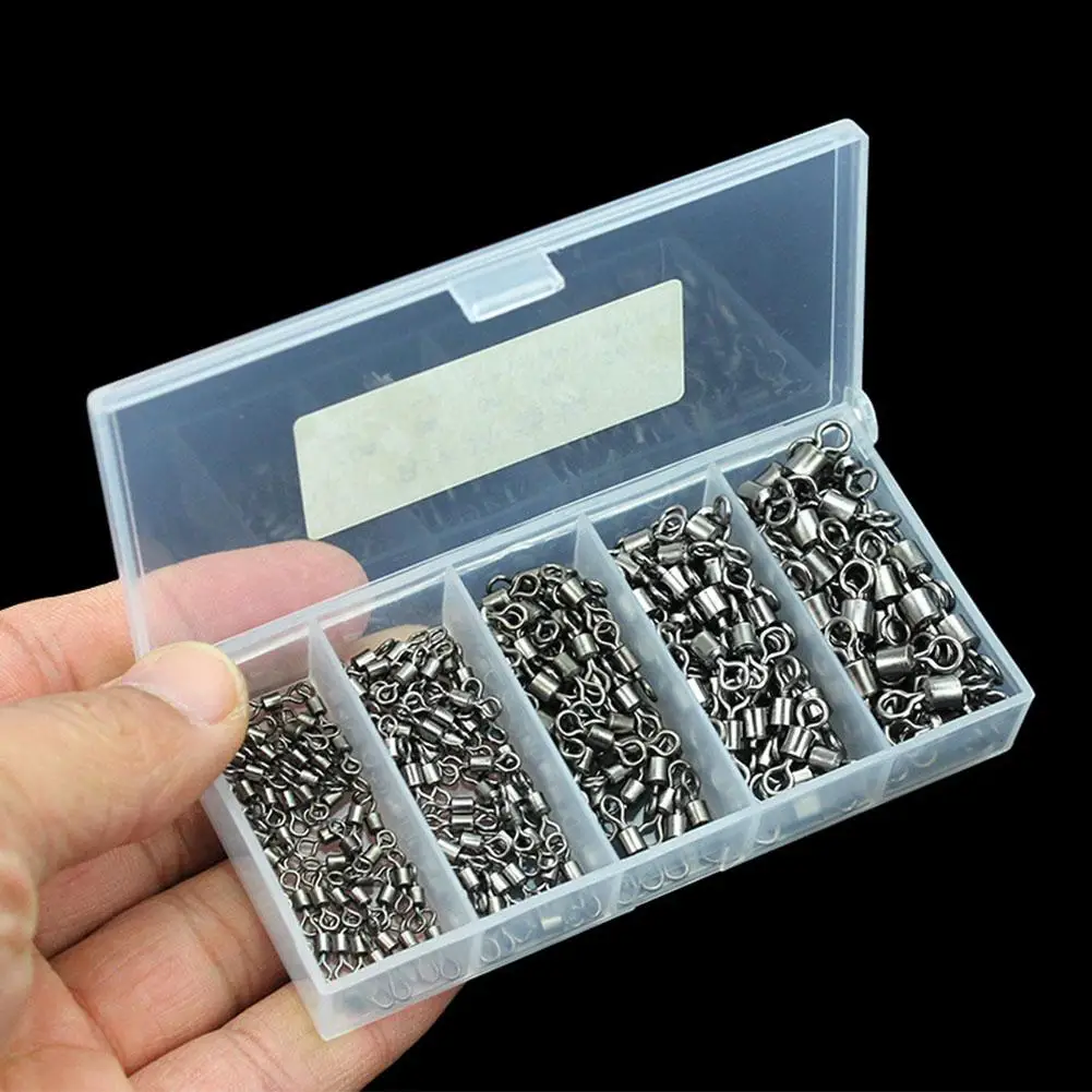 251Pcs Anti-corrosion Wear Resistance 8 Shape Fishing Rolling Swivels Solid Ring Fishing Tackle Material: Plastic, copper alloy
251Pcs Anti-corrosion Wear Resistance 8 Shape Fishing Rolling Swivels Solid Ring Fishing Tackle Material: Plastic, copper alloy