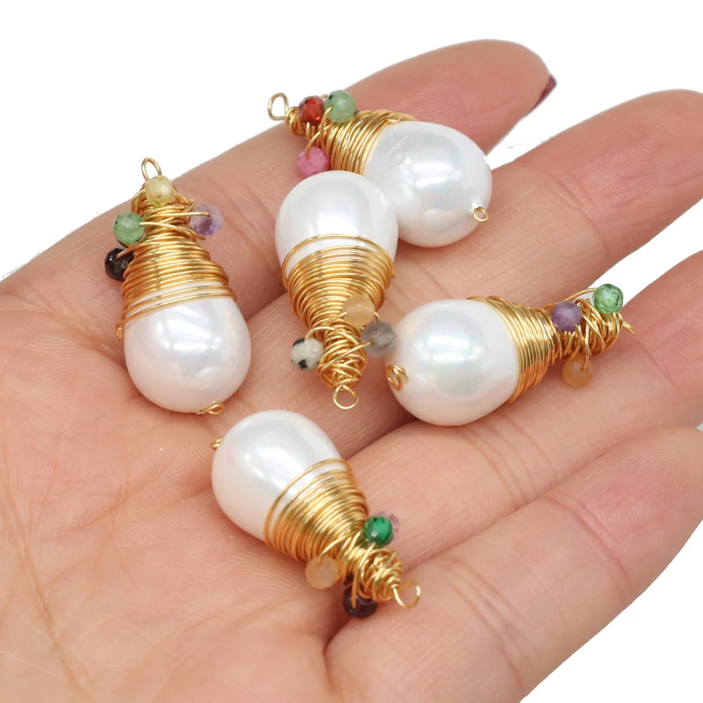 Natural White Mother-of-pearl Pendant Loose Beads Handmade Crafts DIY Necklace Bracelet Earrings Jewelry Accessories Gift Making
Natural White Mother-of-pearl Pendant Loose Beads Handmade Crafts DIY Necklace Bracelet Earrings Jewelry Accessories Gift Making