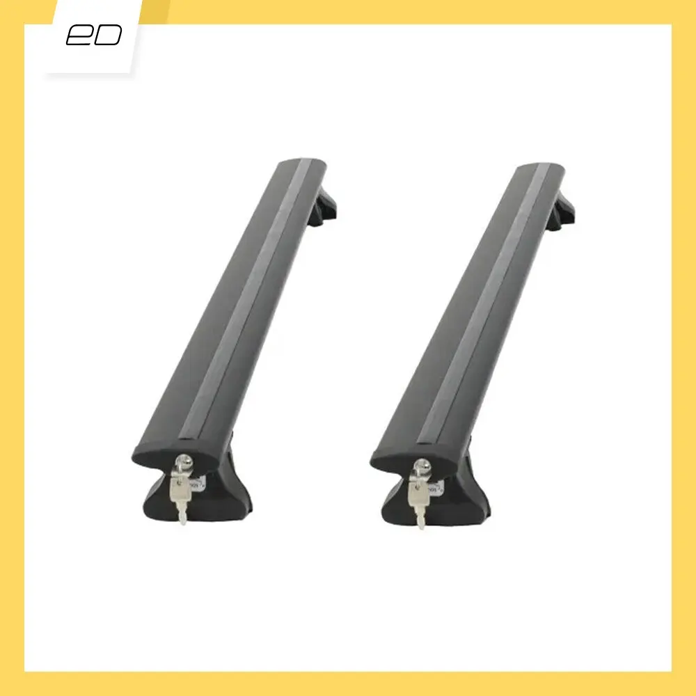 Багажник AMOS ALFA на рейлинги Ford Escort универсал 1991-1999 - Крыловидные Черные поперечины