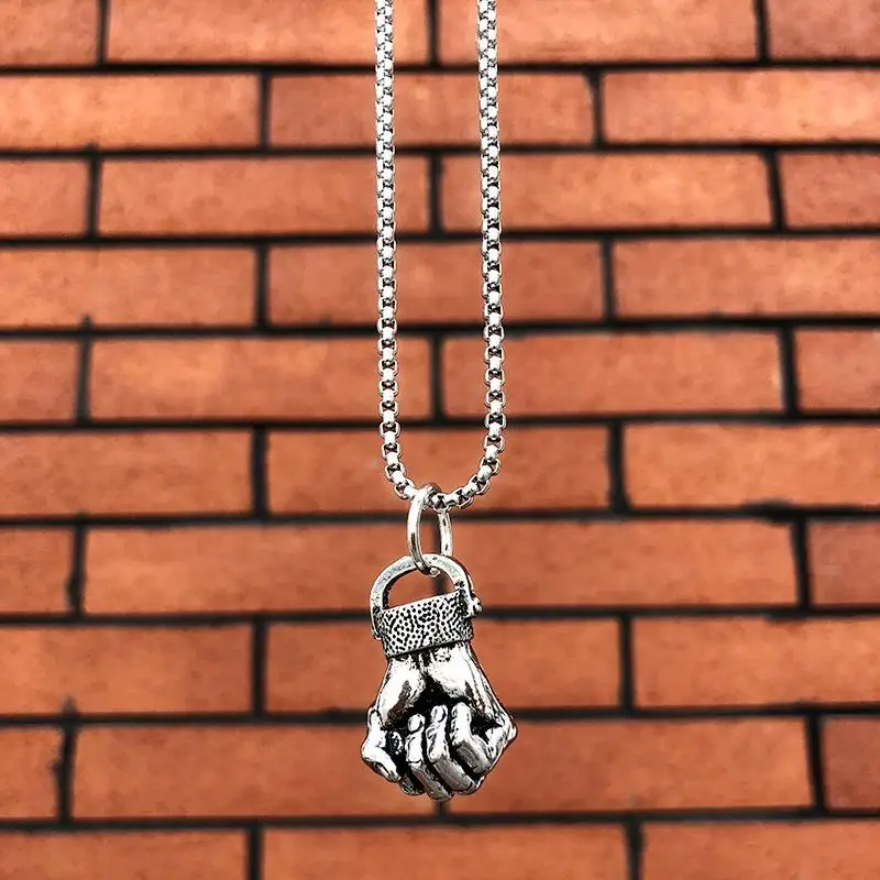 New Fashion Fashion Alloy Fist Necklace Domineering Personality Retro Pendant Sweater Chain Jewelry Gift
New Fashion Fashion Alloy Fist Necklace Domineering Personality Retro Pendant Sweater Chain Jewelry Gift