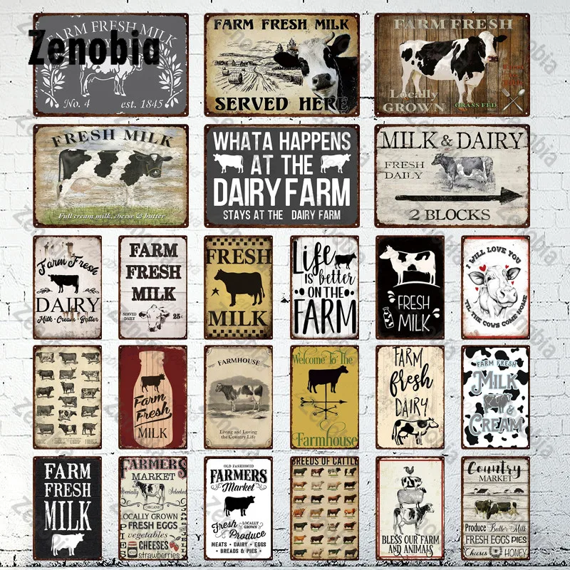 Cow Metal Sign Farm Fresh Milk Metal Poster Farmers Market Vintage Metal Plaque Decorative Tin Sign Plate Farm Home Decoration
Cow Metal Sign Farm Fresh Milk Metal Poster Farmers Market Vintage Metal Plaque Decorative Tin Sign Plate Farm Home Decoration
