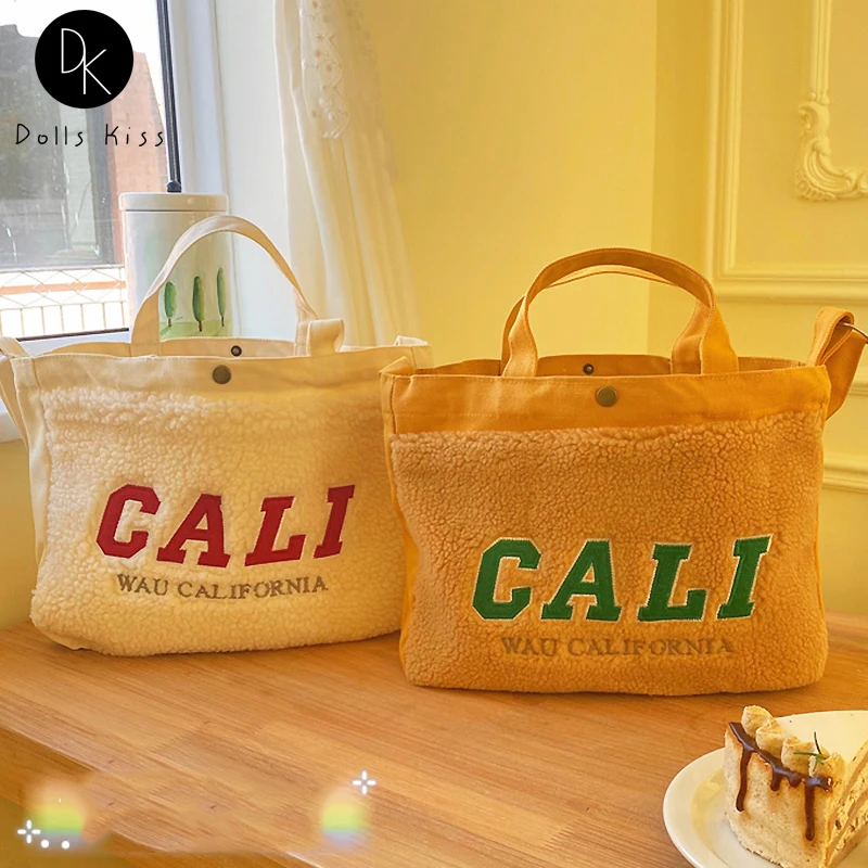 Female Plush Totes Letter Embroidery Women Handbag Japanese Cute Ladies Eco Bag Girls Casual Crossbody Bag Students Books Totes
Female Plush Totes Letter Embroidery Women Handbag Japanese Cute Ladies Eco Bag Girls Casual Crossbody Bag Students Books Totes