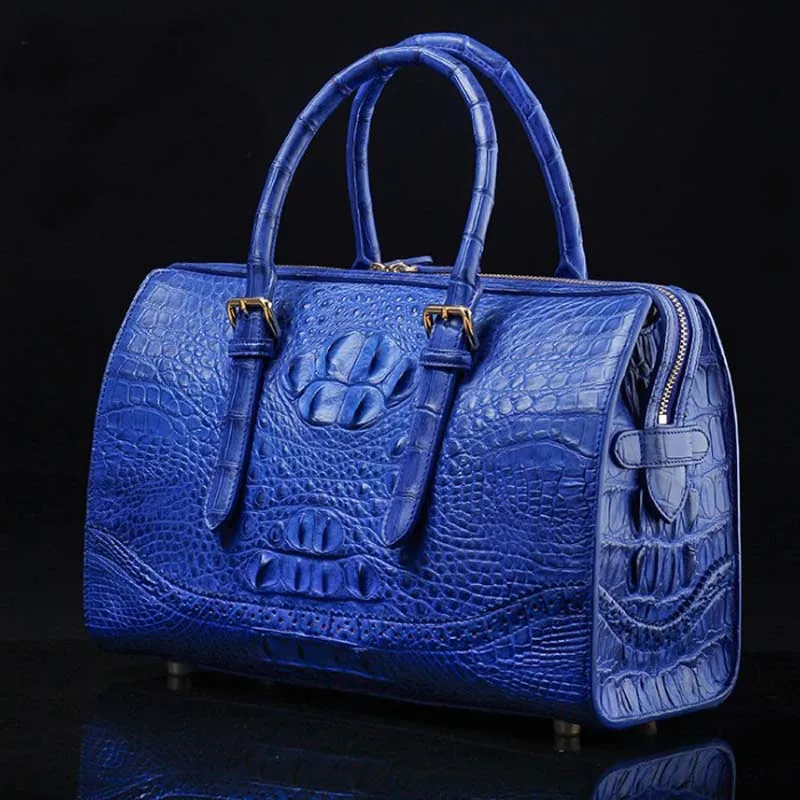 ourui new true crocodile leather female Electric blue Boston bag for ladies women handbag women bag ladies Boston bag 
ourui new true crocodile leather female Electric blue Boston bag for ladies women handbag women bag ladies Boston bag