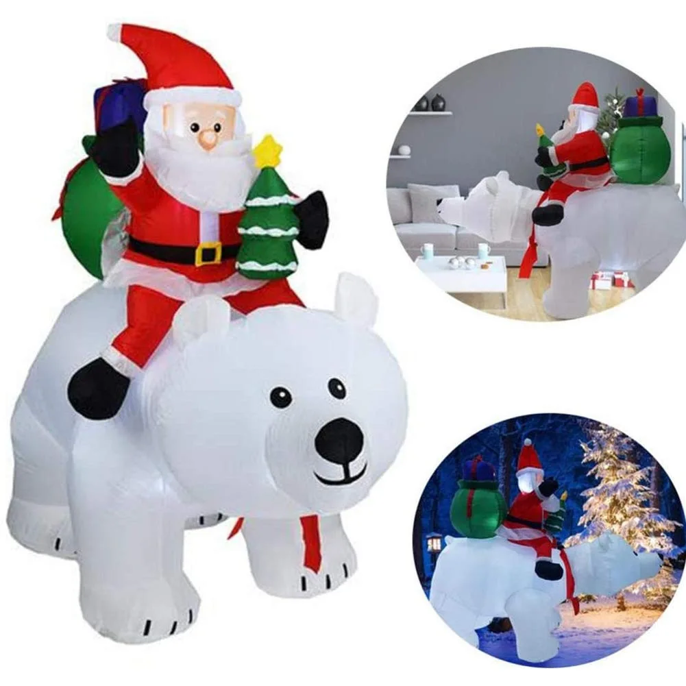 2M Christmas Inflatable Shaking Head Doll Giant Inflatable Santa Claus Riding Polar Bear Indoor Outdoor Garden Xmas Decoratio
2M Christmas Inflatable Shaking Head Doll Giant Inflatable Santa Claus Riding Polar Bear Indoor Outdoor Garden Xmas Decoratio