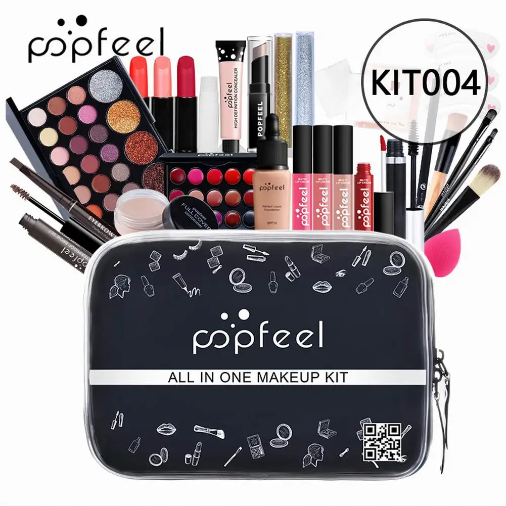 27PCS Full Makeup KitALL IN ONE Makeup Kit Professional Cosmetics Full Set Eyeshadow Lip Makeup Brushes Eyebrow Concealer Bag
27PCS Full Makeup KitALL IN ONE Makeup Kit Professional Cosmetics Full Set Eyeshadow Lip Makeup Brushes Eyebrow Concealer Bag