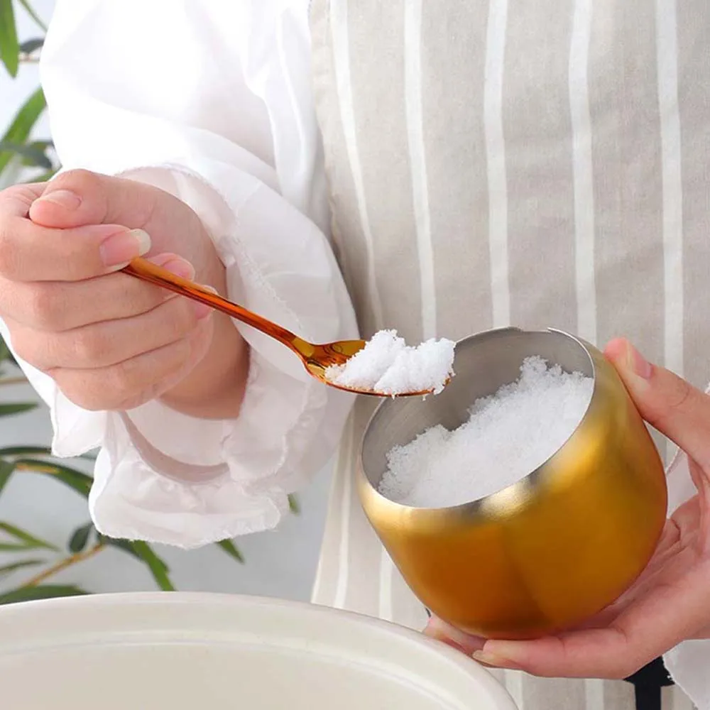 1PC Kitchen Stainless Steel Seasoning Condiment Pot Lovely Design Spice Salt Sugar Container Pepper Jar Tool with Lid and Spoon 
1PC Kitchen Stainless Steel Seasoning Condiment Pot Lovely Design Spice Salt Sugar Container Pepper Jar Tool with Lid and Spoon