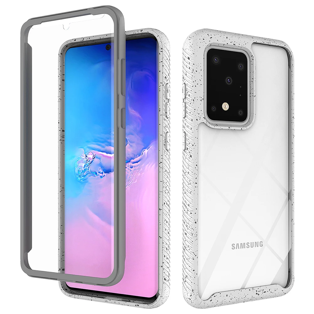 Противоударный чехол 2 в 1 для Samsung Galaxy S20 Ultra S9 S10 Plus S10e 5G Note 10 Pro защитный прозрачный