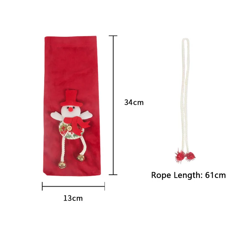 Christmas Wine Bottle Cover Flannel Santa Claus Doll Champagne Red Wine Package Gift Bag Cover Home Table Christmas Decoration
Christmas Wine Bottle Cover Flannel Santa Claus Doll Champagne Red Wine Package Gift Bag Cover Home Table Christmas Decoration