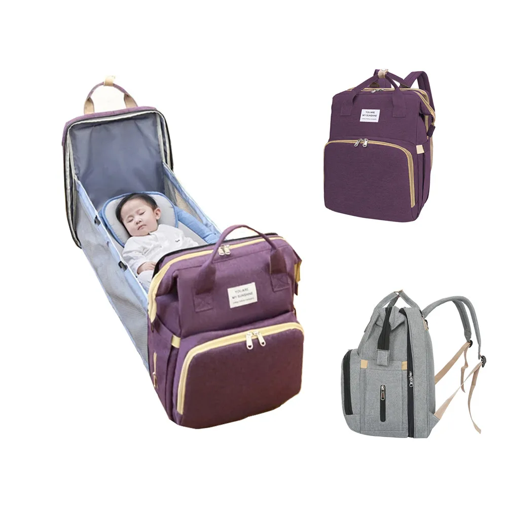 Diaper Bag Moms And Dads Backpack Multifunctional Baby Folding Bed Maternity Nursing Handbag Stroller Baby Bottle Nappy Bag
Diaper Bag Moms And Dads Backpack Multifunctional Baby Folding Bed Maternity Nursing Handbag Stroller Baby Bottle Nappy Bag
