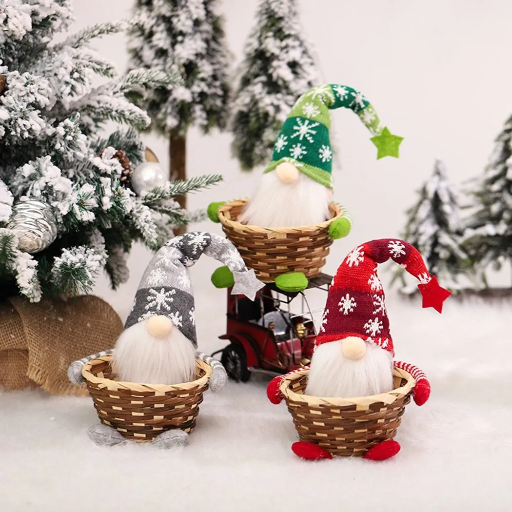 Christmas Candy Basket Decor Ornament Xmas Basket Gift Kids For Candy/cookies Festival Gift 2022 New Year Christmas Decoration
Christmas Candy Basket Decor Ornament Xmas Basket Gift Kids For Candy/cookies Festival Gift 2022 New Year Christmas Decoration