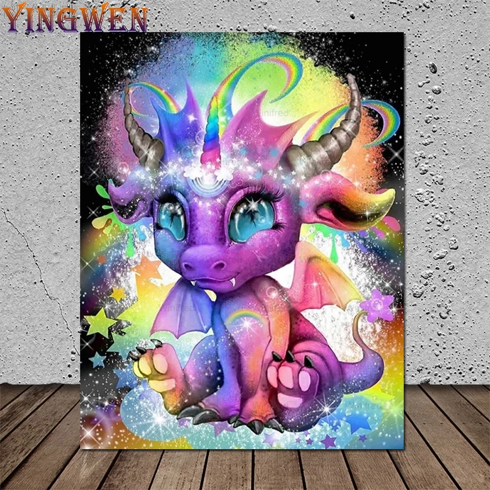 DIY 5D Full Diamond Embroidery Unicorn Rainbow Happy Baby Animal Diamond Painting Dragon Cartoon Cross Stitch Needlework Decor
DIY 5D Full Diamond Embroidery Unicorn Rainbow Happy Baby Animal Diamond Painting Dragon Cartoon Cross Stitch Needlework Decor