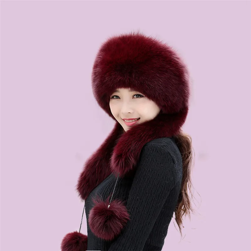 Women Autumn And Winter Fashion Luxury Russian Thick Warm Hat Real Fox Hat Design Girl Fliffy Soft Snow Hat
Women Autumn And Winter Fashion Luxury Russian Thick Warm Hat Real Fox Hat Design Girl Fliffy Soft Snow Hat