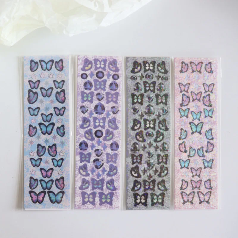 Ins Laser Butterfly Cute Stickers Blingbling PET Transparent Star Photos Diy Collage Stationery Mobile Phone Decorative Sticker
Ins Laser Butterfly Cute Stickers Blingbling PET Transparent Star Photos Diy Collage Stationery Mobile Phone Decorative Sticker