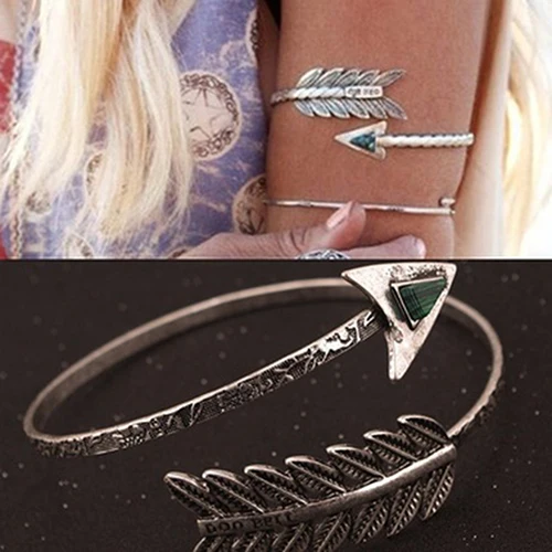 

Women Swirl Spiral Tribal Arrow Upper Arm Cuff Bangle Bracelet Armlet Jewelry